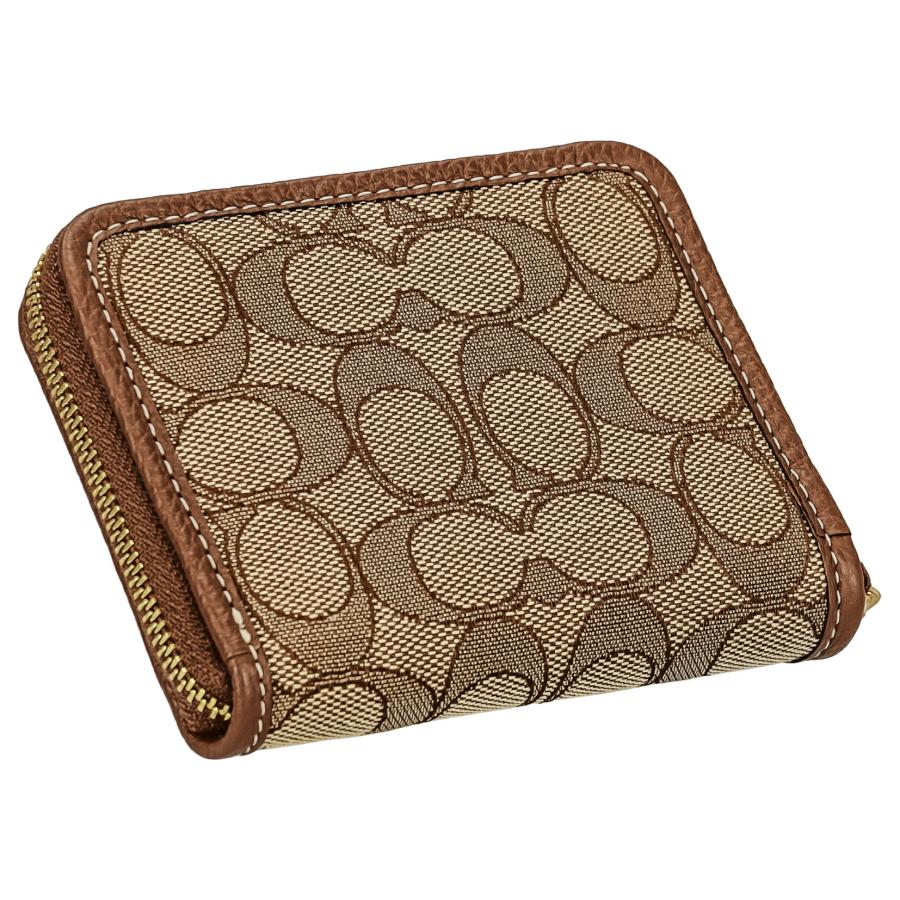 COACH 二つ折り財布デンプシースモールジップアラウンド　ベージュ　新品未使用 COACH コーチ 小物 二つ折り財布 CH389 レディース スモール ジップ
