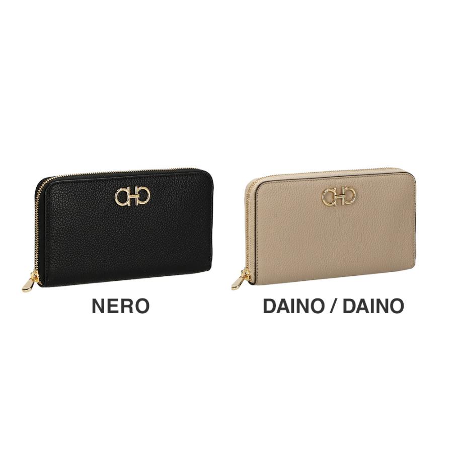 Ferragamo フェラガモ 財布 長財布 ラウンドファスナー GANCINO SOFT 220405 レディース 758663 758661_1