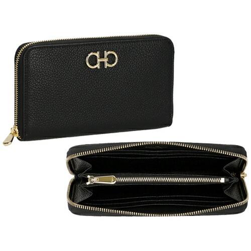 Ferragamo フェラガモ 財布 長財布 ラウンドファスナー GANCINO SOFT 220405 レディース 758663 758661_8