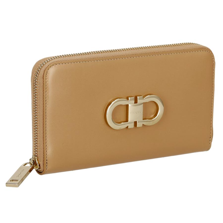 Ferragamo フェラガモ 財布 長財布 ラウンドファスナー DOUBLE GANCIO  220626  レディース 770856 770772の画像