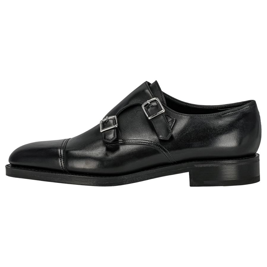 JOHN LOBB ジョンロブ 革靴 ビジネスシューズ William ウィリアム ダブルモンクストラップ 228032L 1R メンズ ブラック ラスト9795の画像