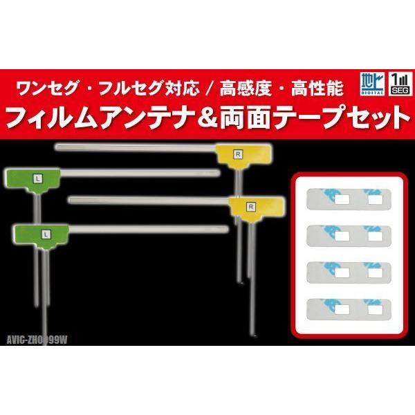 カロッツェリア carrozzeria 用 アンテナ フィルム 4枚 両面テープ 3M