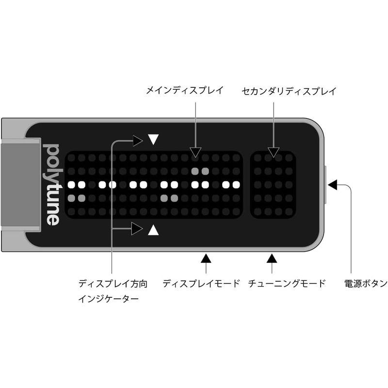 日本激安 tc electronic ポリフォニック クリップ チューナー POLYTUNE CLIP BLACK