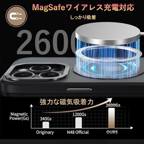 iPhone 15 適用 ケース Magsafe対応 アイフォン15 カバー 360°回転スタンド Uovon スマホケース アイホン15 携帯ケース ワイヤレス充電 車載ホルダ｜ugn-store｜03