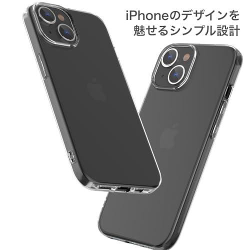 Youriad iPhone 15 ケース カバー | 透明 クリア ソフト カバー| 特徴 軽量 薄型 ストラップ 滑り止め ワイヤレス充電対応 落下防止 TPU iPhone15｜ugn-store｜02