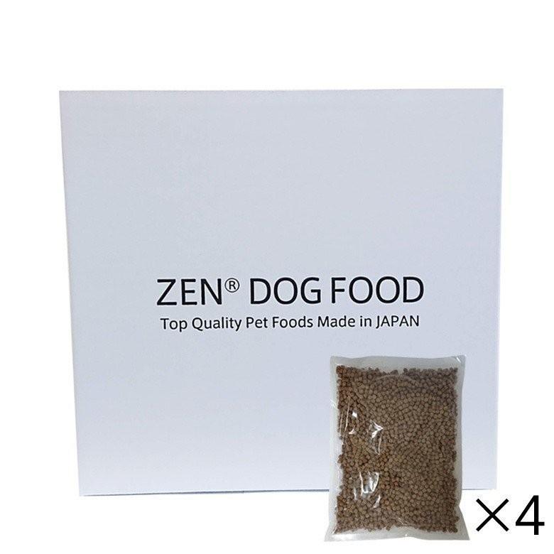 国産 ドッグフード ZEN プレミアムドッグ グレインフリー フィッシュ 白身魚 小粒 4kg(1kg&times;4袋) 合成酸化防止剤無添加 穀物不使用 食物アレルギー 全年齢 0282