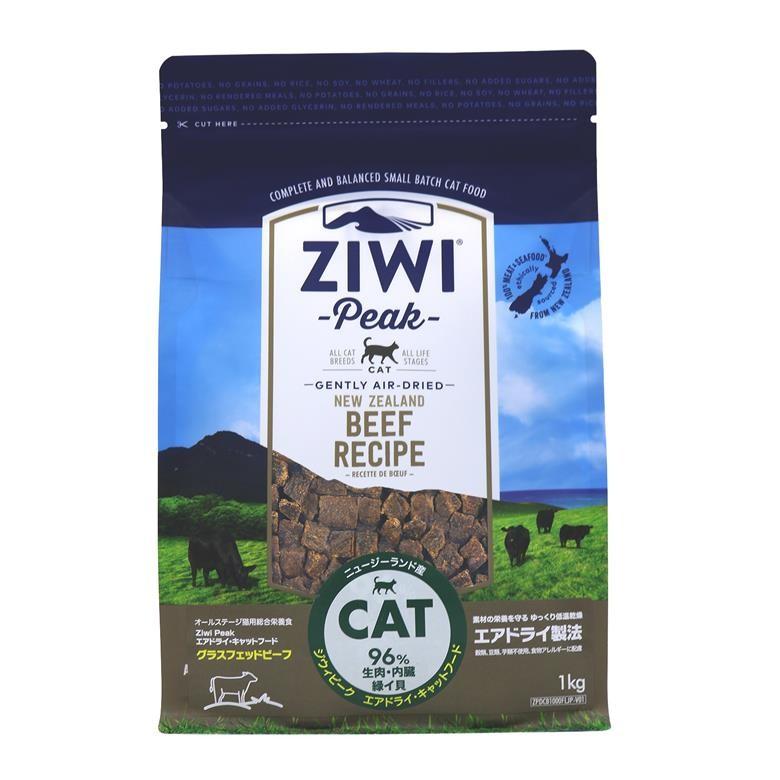 ZiwiPeak エアドライ・キャットフード グラスフェッドビーフ 1kg : UG