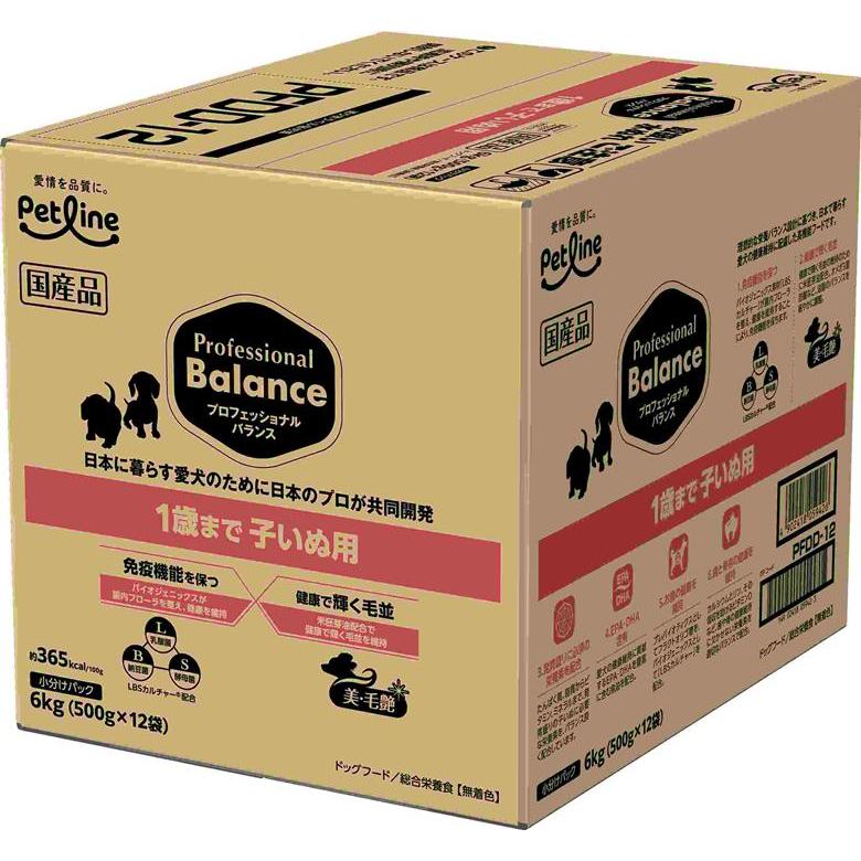 プロフェッショナル・バランス 1歳まで 子いぬ用 6kg(500g×12) : UG