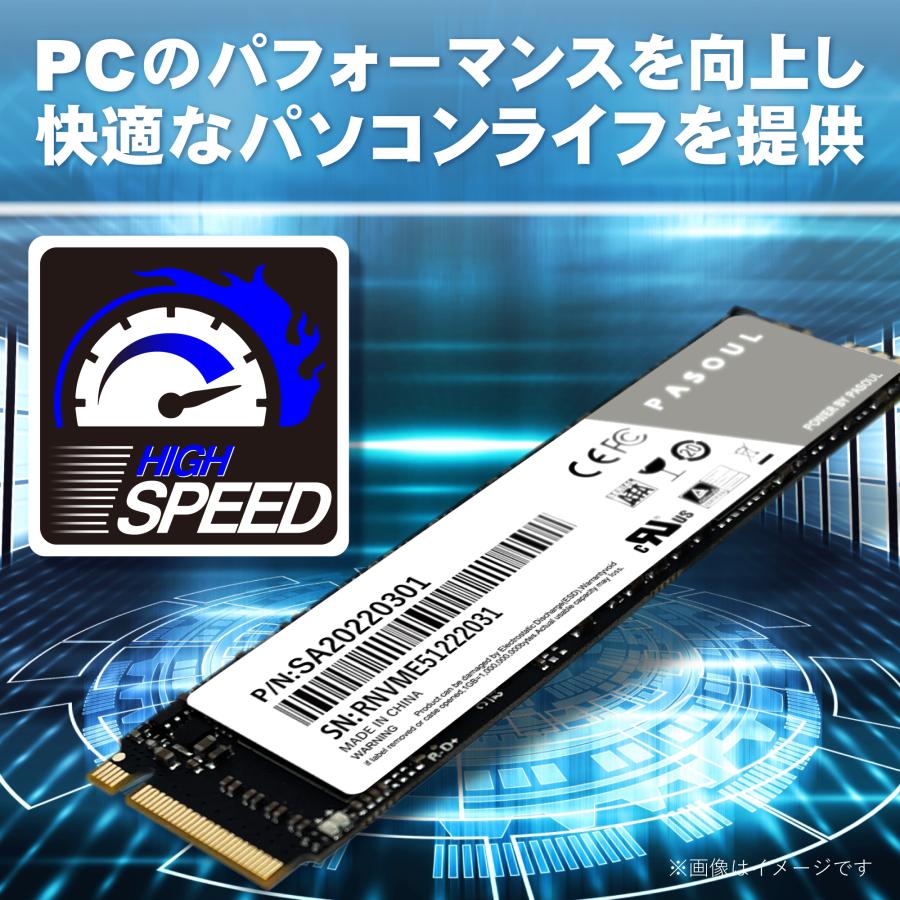 PASOUL 新品 SSD256GB SATA M.2 2280 6GB/sに準拠 3D TLC 最大