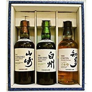 山崎 シングルモルト43度 700ml 白州 シングルモルト 43度 700ml 知多 シングルグレーンウイスキー 43度 700ml かぶせ九鼎大呂 シングルウィスキー3本仕かける