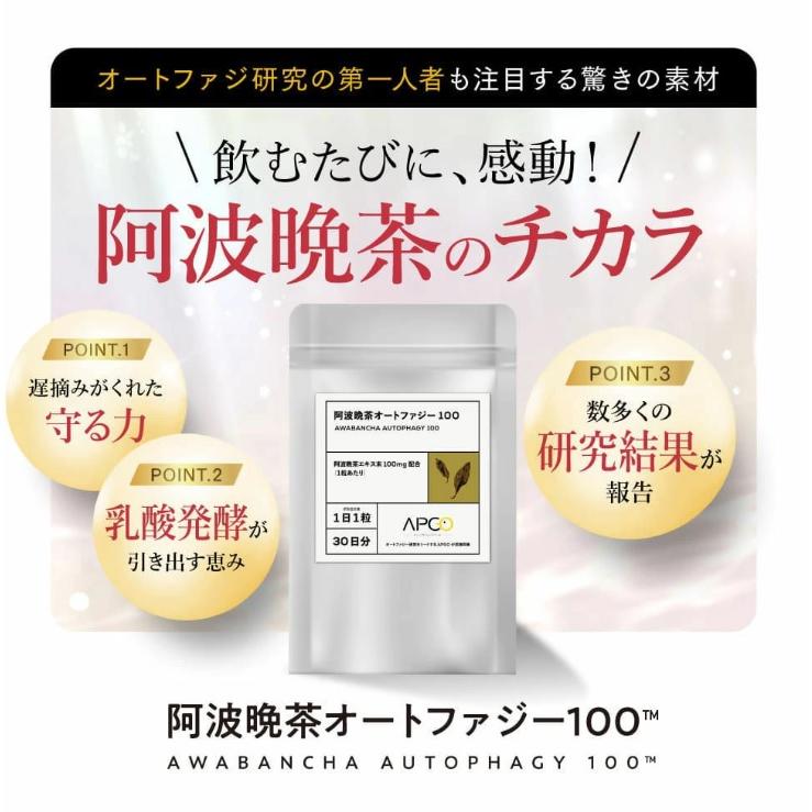UHA味覚糖 【公式】UHA味覚糖 阿波晩茶オートファジー100 1袋 (30日分