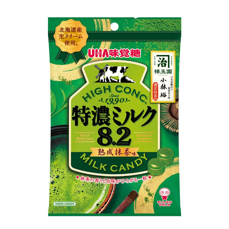 UHA味覚糖 【公式】まとめ買い 特濃ミルク8.2 熟成抹茶 10袋セット