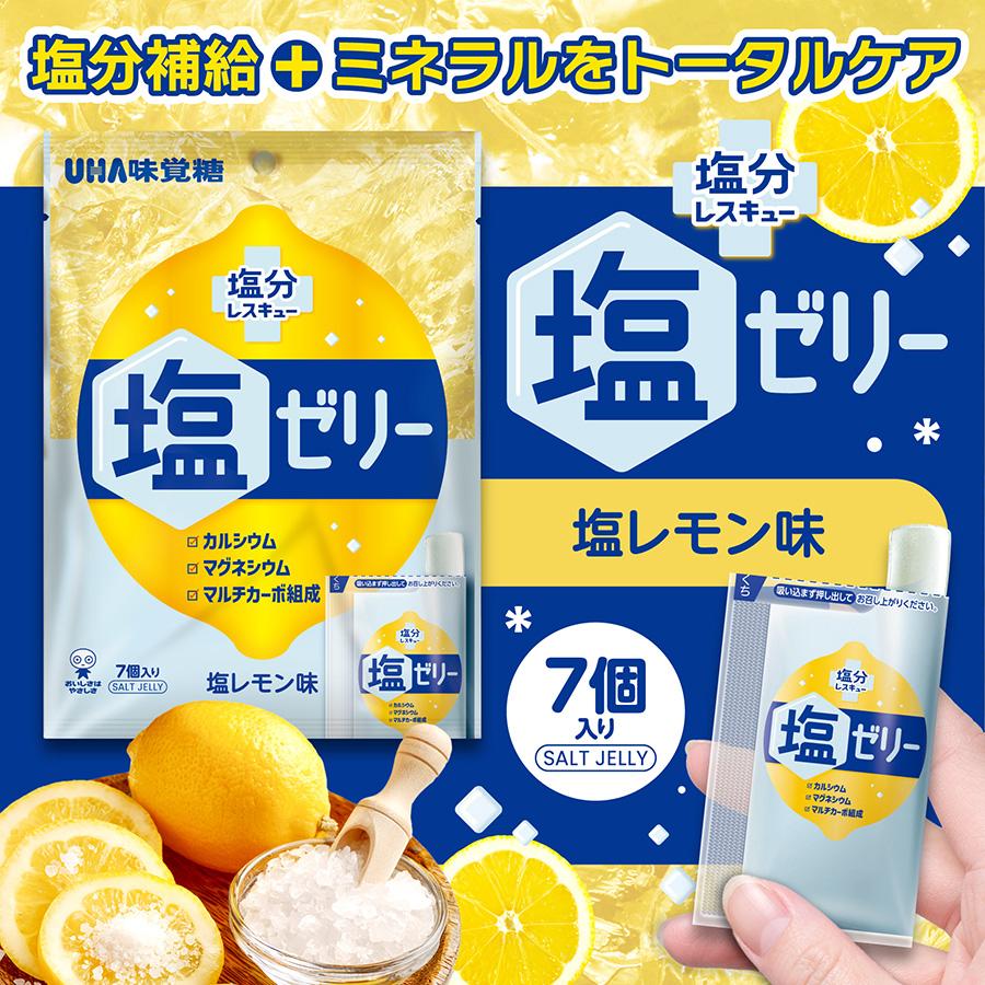 UHA味覚糖 【公式】塩分レスキュー塩ゼリー 塩レモン味 6袋セット