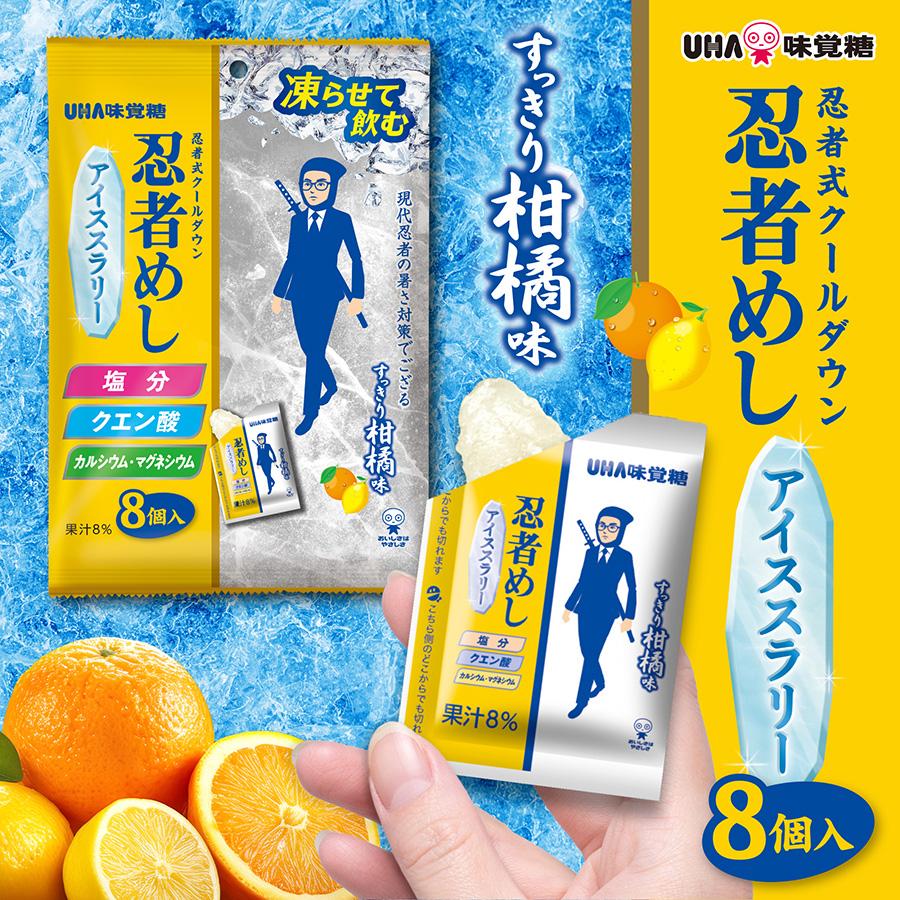 UHA味覚糖 【公式】忍者めしアイススラリー すっきり柑橘味 6袋セット