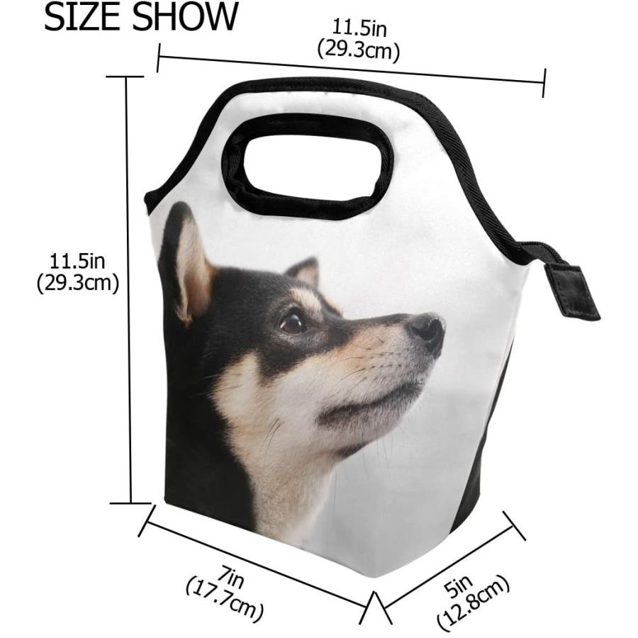 Aomoki お弁当袋 柴犬 犬柄 黒柴 お弁当バッグ ランチバッグ 保冷 保温バッグ 大容量 おしゃれ 手提げ 子供 アルミ箔 ファスナー Uhs By 0 通販 Yahoo ショッピング