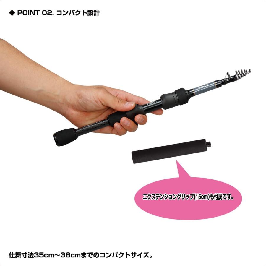 プロックス( PROX)マイクロソルトTE MST70MLTS 7.0ft 振出竿 スピニング コンパクトロッド_1