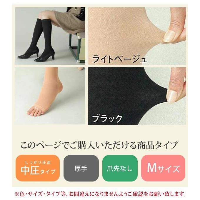 医療用 弾性ストッキング レックスフィット 厚手ハイソックス 中圧