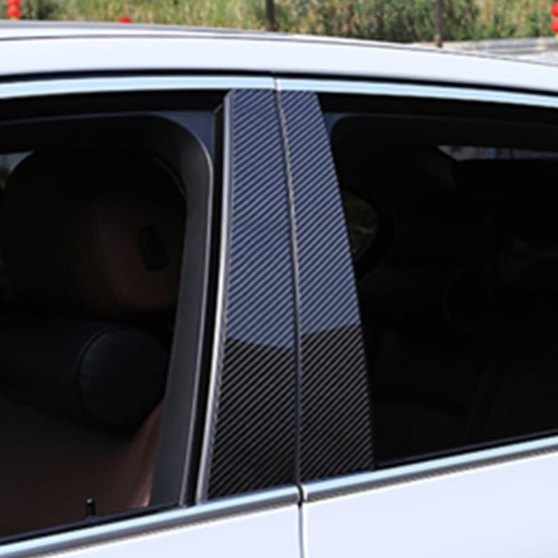 ピラー ステッカー カーボンファイバー カーウィンドウ 成形 トリム カースタイリング アクセサリー hsm00149M’s lead