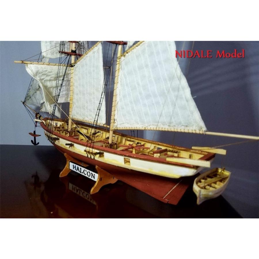模型 船 帆船 英語マニュアル 船 モデル 構築 キット スペイン ボルチモア スクーナー ハルコン レトロ 大砲 豪華｜uitworld｜04