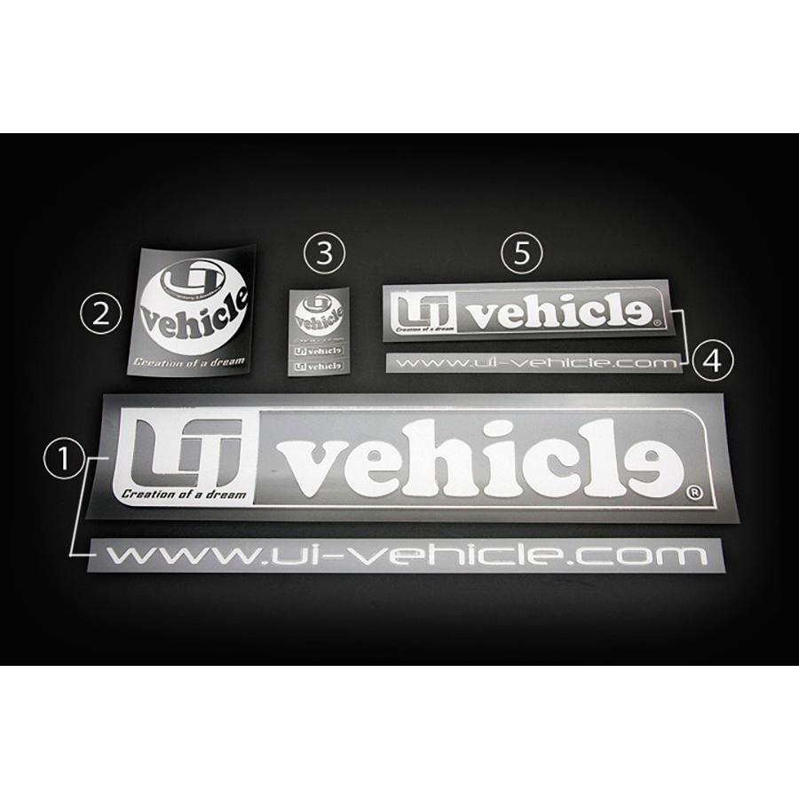 ユーアイビークル  オリジナル ステッカー (1)番 ロゴ＆ドメインステッカー 大 【uivehicle】｜uivehicle｜02