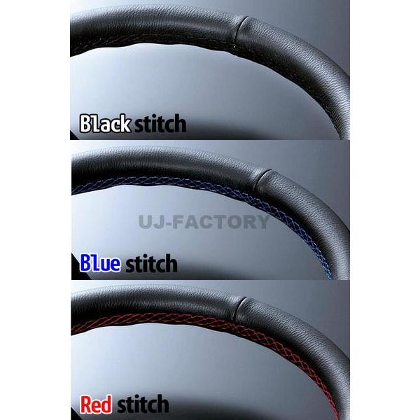 D1 SPEC ステアリング FLAT-R 35φレザー 《全3色》ブラック / レッド