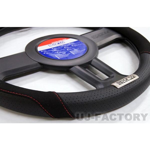 SPARCO/スパルコ】 スエードタイプ ブラック/レッドステッチ
