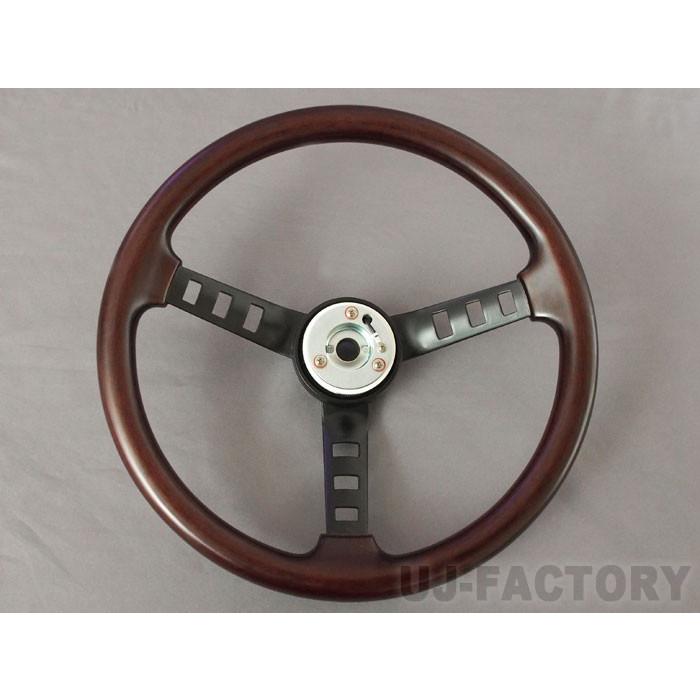 【在庫処分】DATSUN レプリカ リアルウッドステアリング・パット付き 送料無料！】【ダットサン/DATSUN】 レプリカ コンペウッド