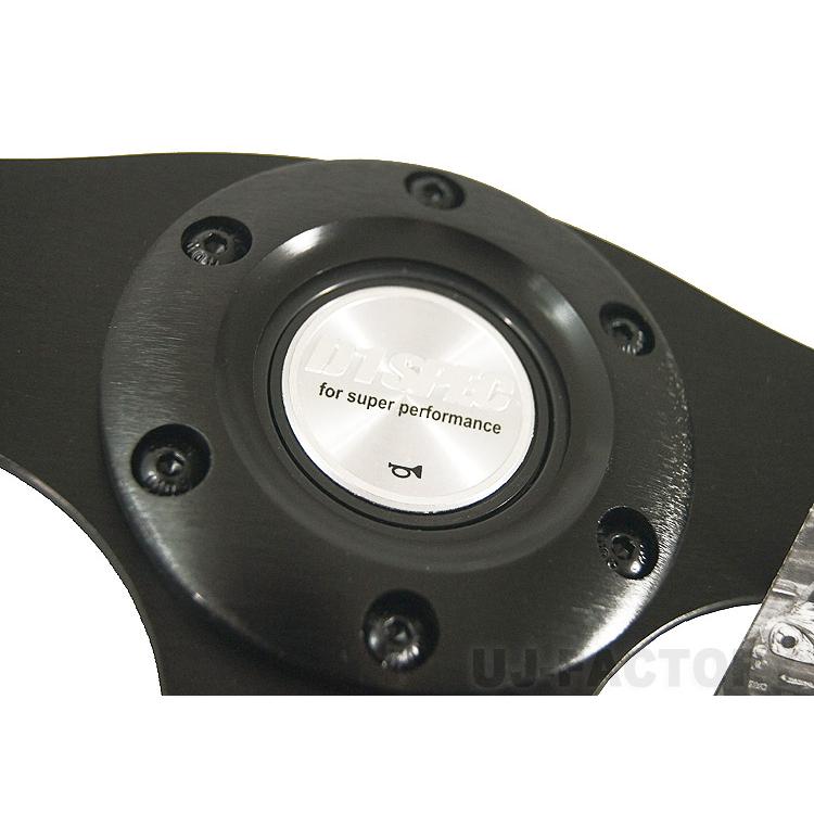 D1 SPEC ステアリング FLAT-R 33φレザー 《レッドステッチ》 DSC