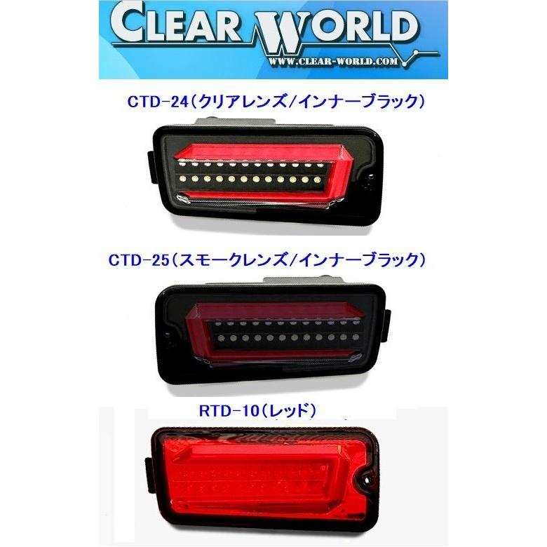 【クリアワールド】フルLEDテール 流れるウインカー クリアレンズ/インナーブラック ◆ ハイゼット トラック ジャンボ S200P / S210P 後期 CTD-24 反射板別途要｜uj-factory｜08