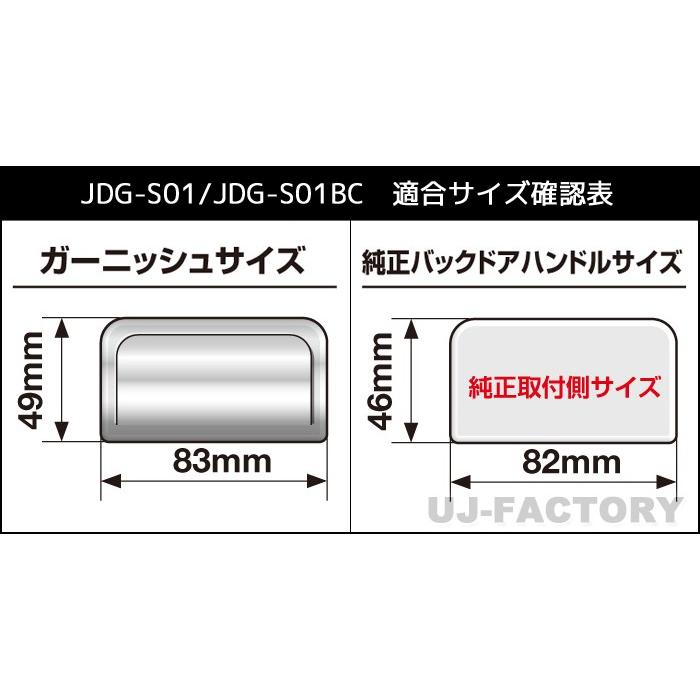 【定形外可】　JDM バックドアハンドルガーニッシュ ＜クローム＞ スズキ エブリィバン DA17V (2015.2〜) JDG-S01｜uj-factory｜05