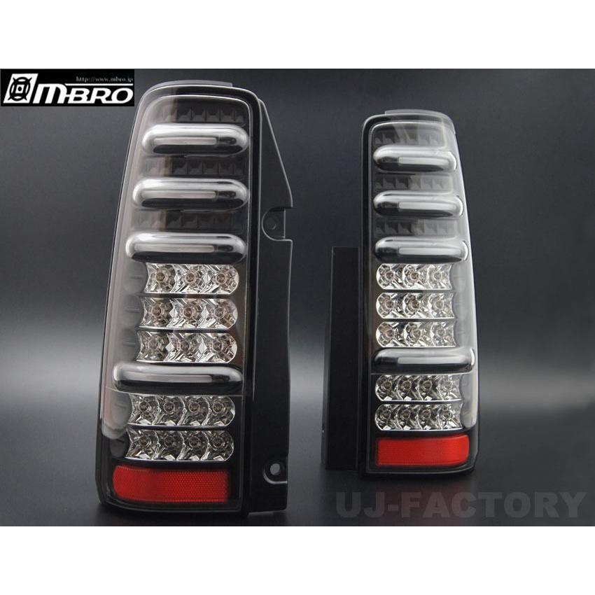 MBRO 流れるウインカーLEDテールランプ　ジムニーJB23W ジムニー ライト エムブロ LED テールランプ左右セット 流れる