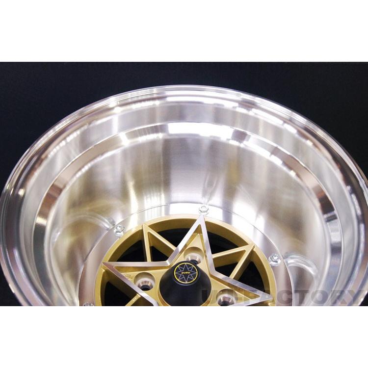 【送料無料！】 ★スターシャーク STAR SHARK 限定復刻版★ 14インチホイール / 12.0J / SET -61 / P.C.D-HOLE 114.3-4H ゴールド ×4本の画像