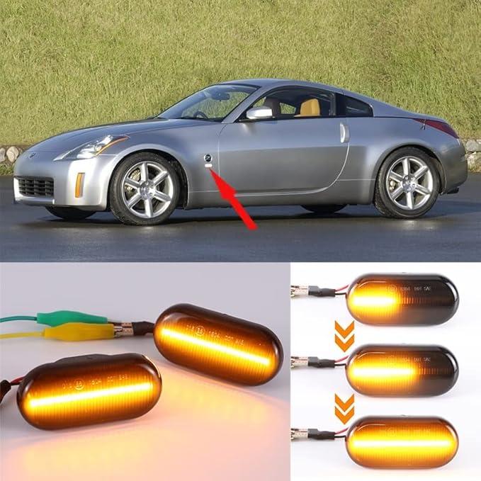 Z33 フェアレディZ 流れる LED シーケンシャルサイドマーカー スモーク