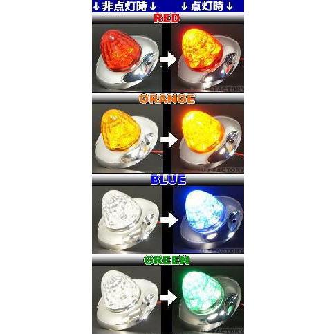 最新モデル！即納】 ☆メッキリング付 9連LEDサイドマーカーランプ