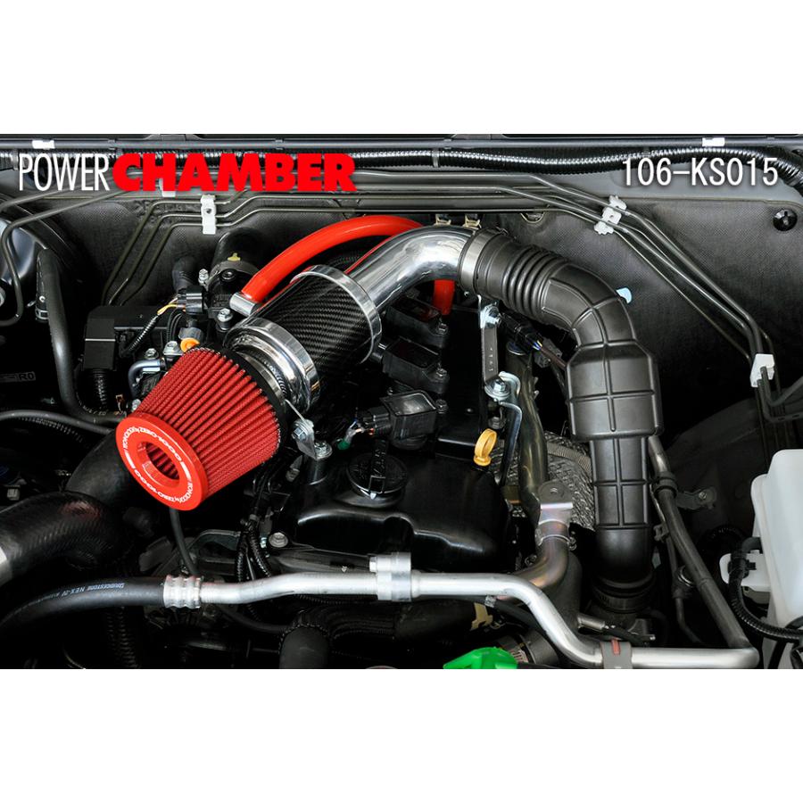 TOPFUEL/零1000】 パワーチャンバー軽自動車専用 レッド スズキ