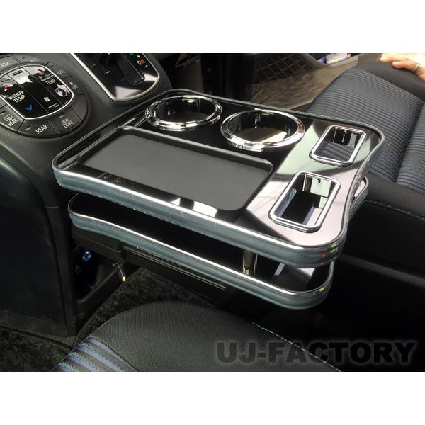 ヴォクシー VOXY 80系 フロント・センターテーブル ＜ピアノブラック