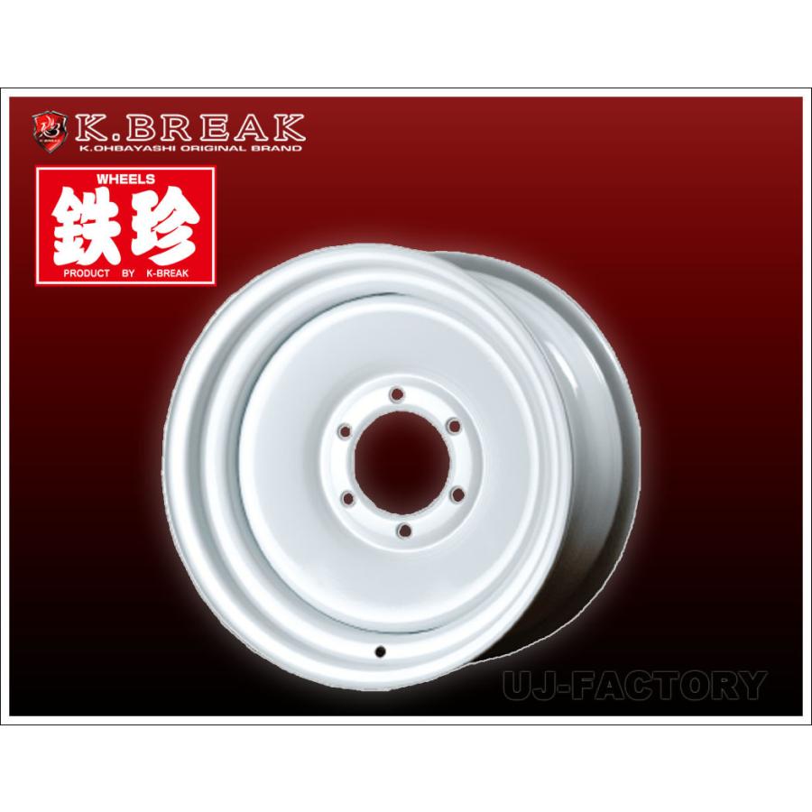 K-BREAK】鉄珍 16inch 8.0J（8J × 16インチ) PCD139.7/6H inset -±0