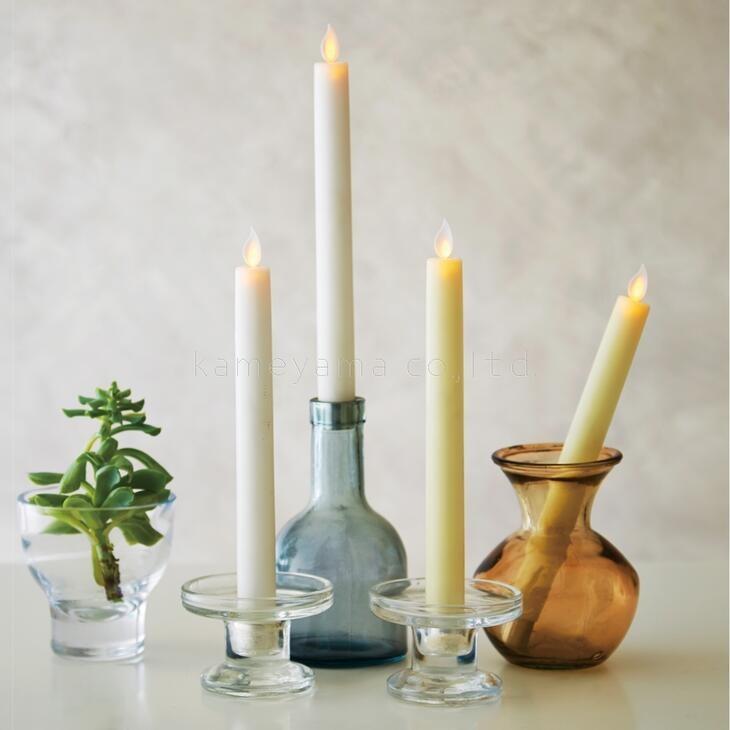 KAMEYAMA CANDLE】LEDキャンドル ◇ イルミネライトテーパー 2本セット