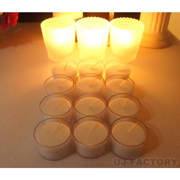 カメヤマ　ロンバス24個　LEDキャンドル24個 KAMEYAMA CANDLE】 ◇ ネオクリアカップ4 24個セット◇ 植物原料50