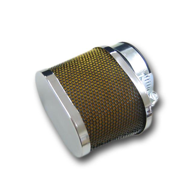 MAD MAX パワーフィルター オーバルタイプ 42mm 汎用 メッキ 2個セット