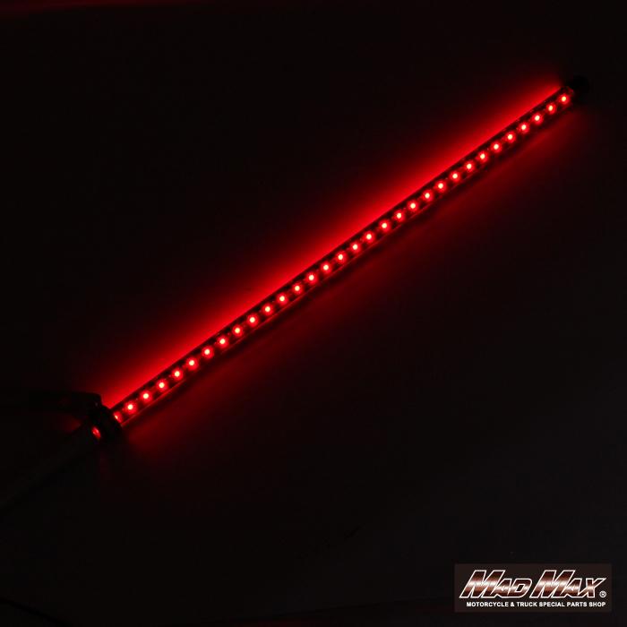 MAD MAX MADMAX 汎用 オートバイ用 旗棒黒 LED レッド 発光 MAD MAX MADMAX 汎用 オートバイ用 旗棒黒 LED レッド 発光