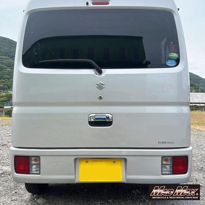 MADMAX スズキ エブリィ バン DA17V / ワゴン DA17W リアゲート ドアグリップカバー メッキ (MM70-0016 ...