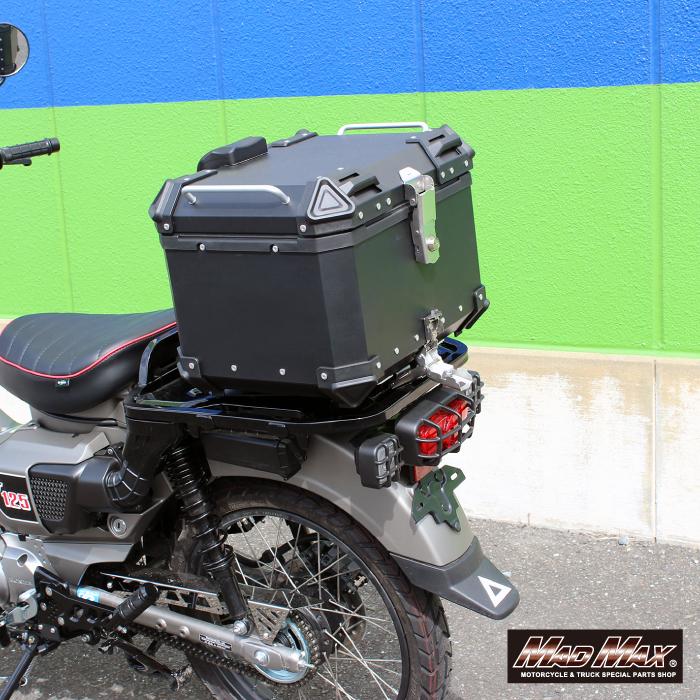 MAD MAX オートバイ用 アルミ製 リアボックス WX トップケース 45L シルバー (MM18-WX45L-SV) マッドマックスの画像