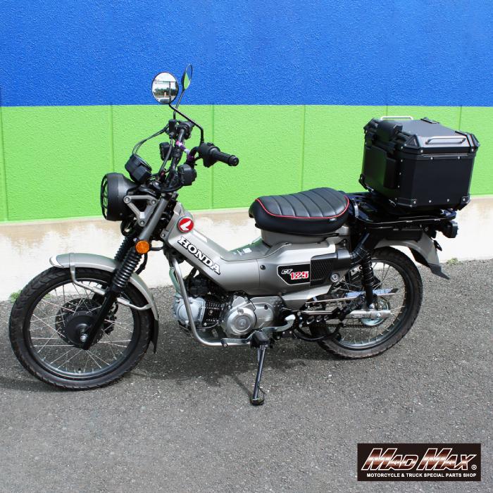 MAD MAX オートバイ用 アルミ製 リアボックス WX トップケース 45L シルバー (MM18-WX45L-SV) マッドマックスの画像