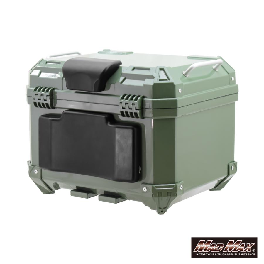【kuu'shop専用】JMS バイク用 リアボックス カーキ MAD MAX（マッド マックス） オートバイ用 リアボックス THE SQUARE