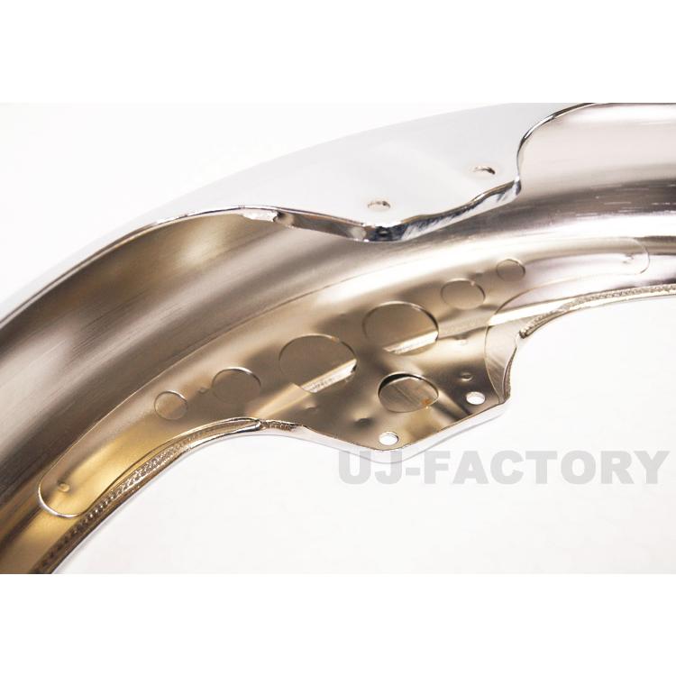 MRS スチール製 クロームメッキ フロントフェンダー KAWASAKI Z1/Z2 MRS-K-B001 エムテックの画像
