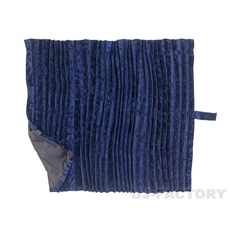 MIYABI / 雅】 仮眠カーテン ◇ チンチラZERO 《ネイビー 2枚組》 汎用