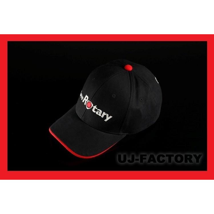 MZ Racing】マツダ LOVE ROTARY キャップ ◇ ブラック/レッド