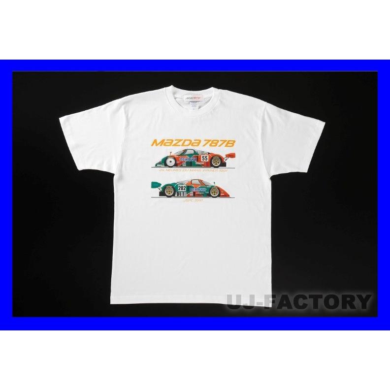 MZ Racing】マツダ787B イラストTシャツ2 ◇ 綿100%《Mサイズ》 ル