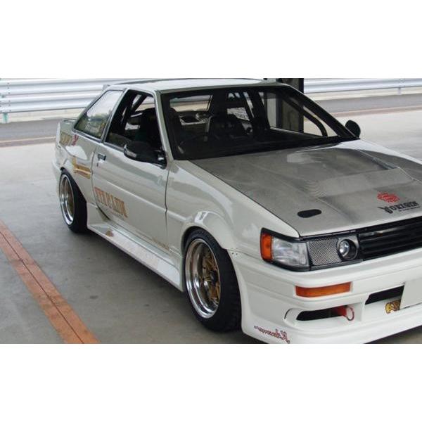AE86 トレノ社外ダクト付き左右フェンダーFRP